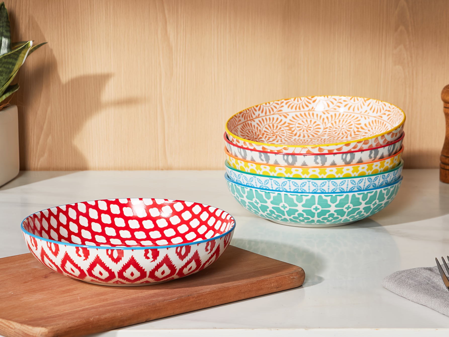 套6 印花沙拉碗（彩色） 商品详情 1