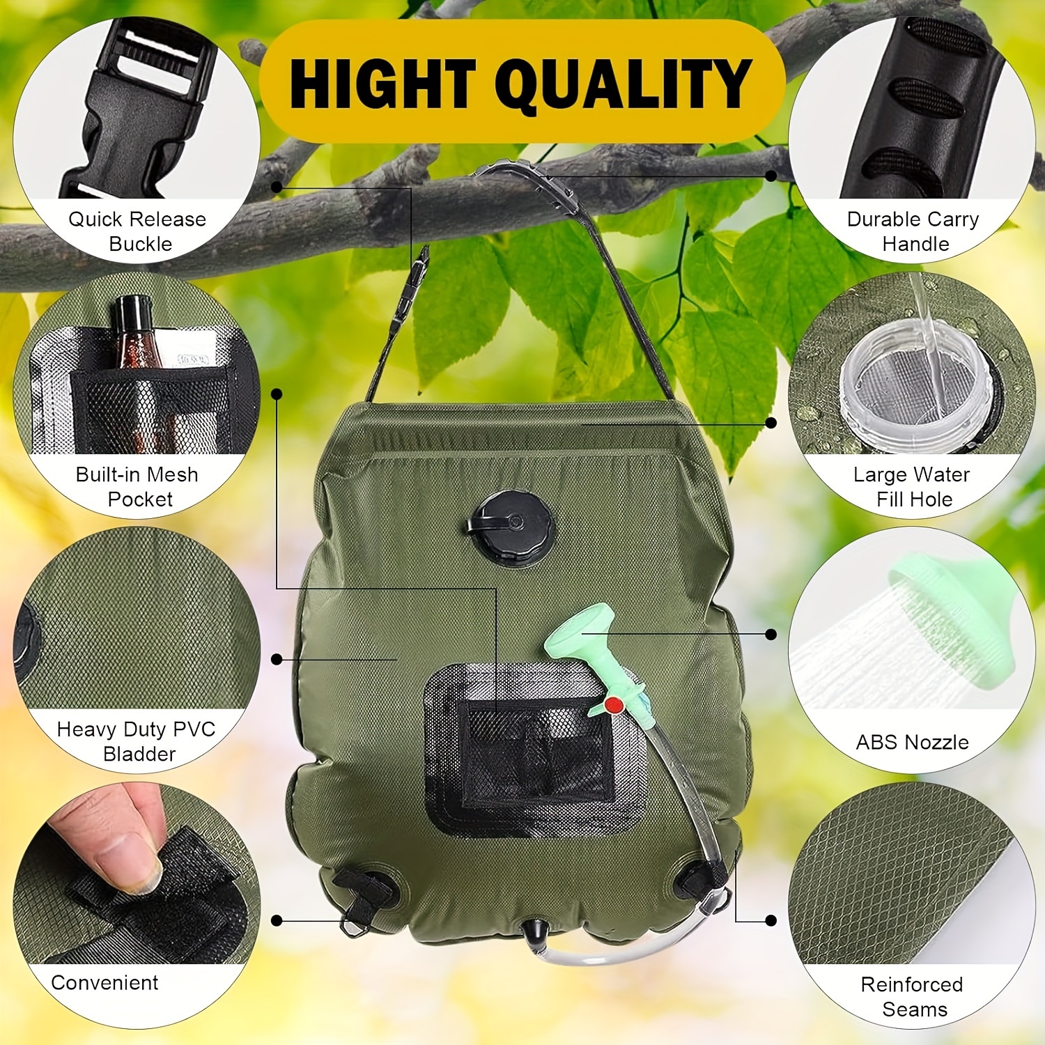 solar duschbeutel 5 gal/20l solarbeheizter camping - Temu Germany