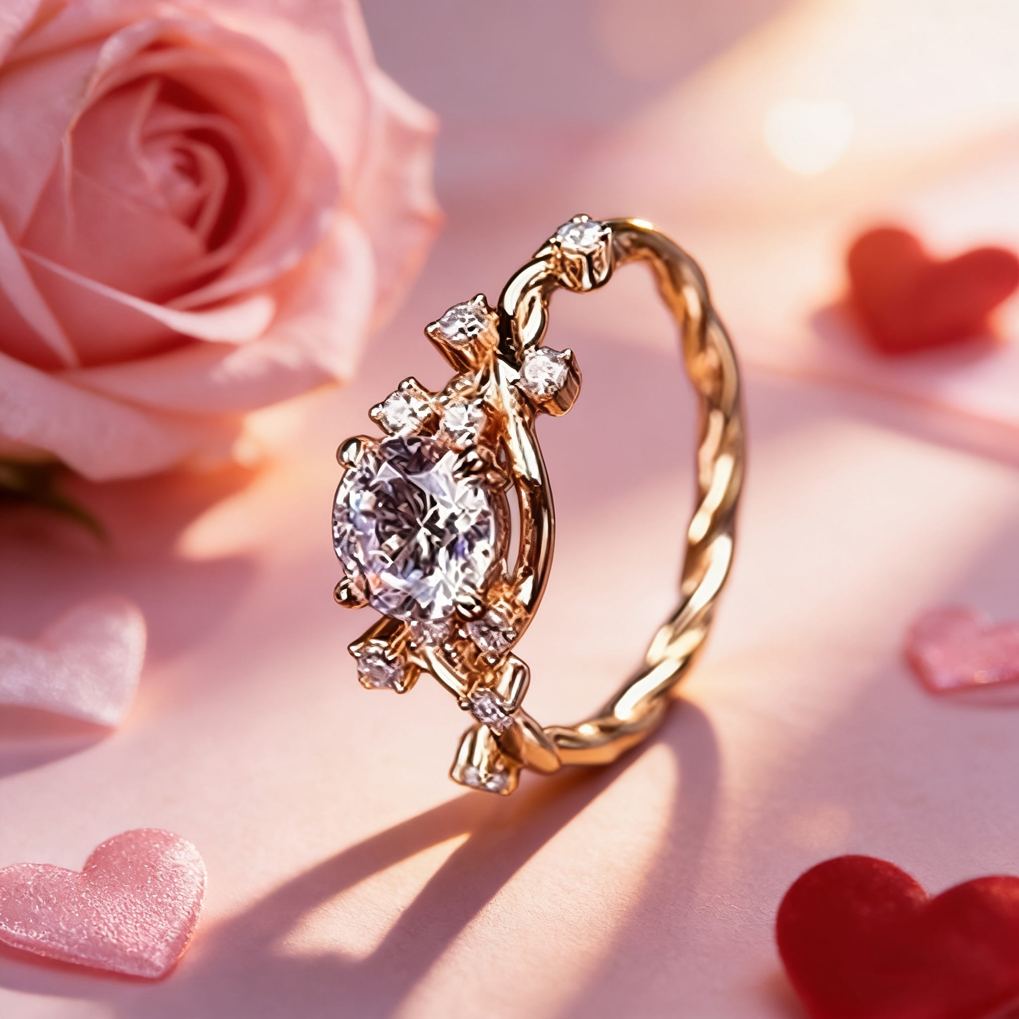 TEMU 925 -of-a-kind 1 Carat Moissanite Wedding Ring Jewelry With Certificate Men's And Women's Fashion Rings Perfect Gift For Christmas Keepsake