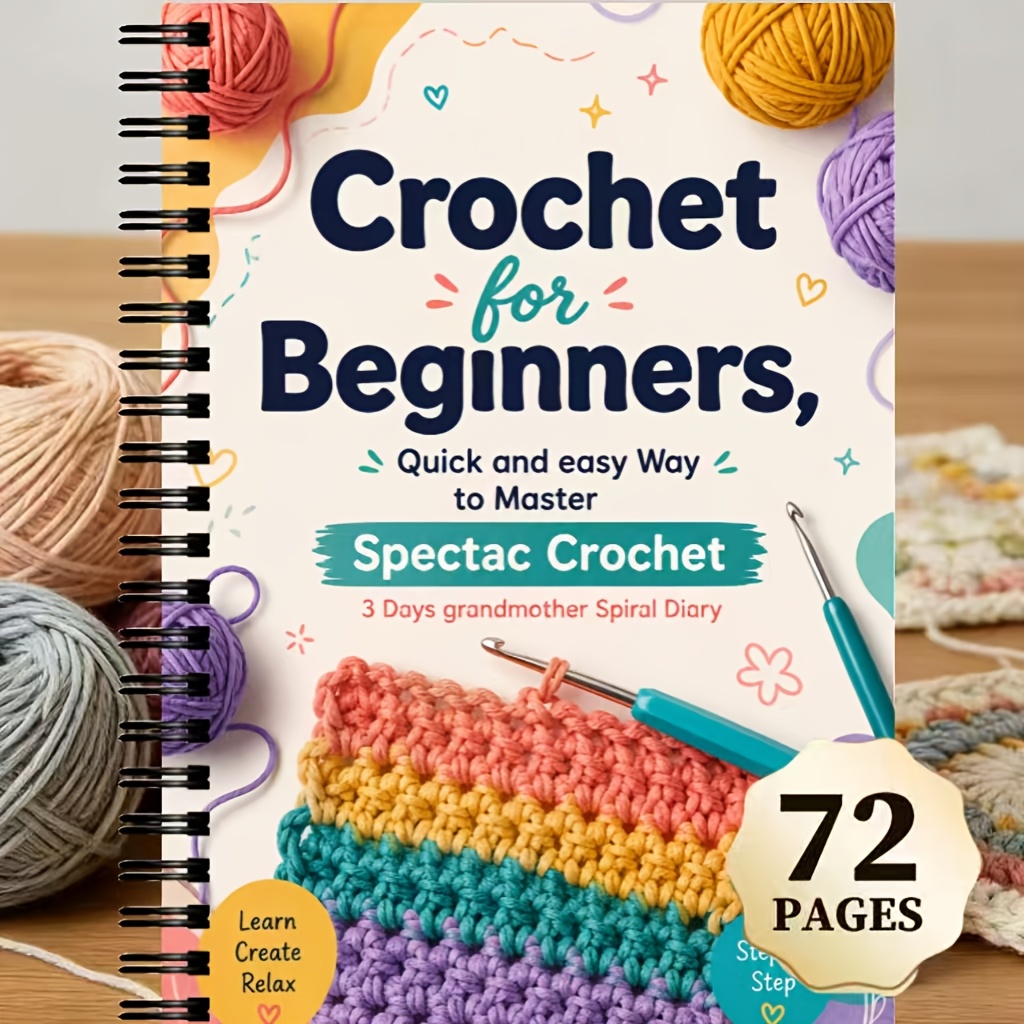 learn basic stitches and simple crochet projects with this 72 page knitting and crochet journal   designed for crafters students and teachers this aesthetic notebook is   to organizing your knitting and crochet projects
