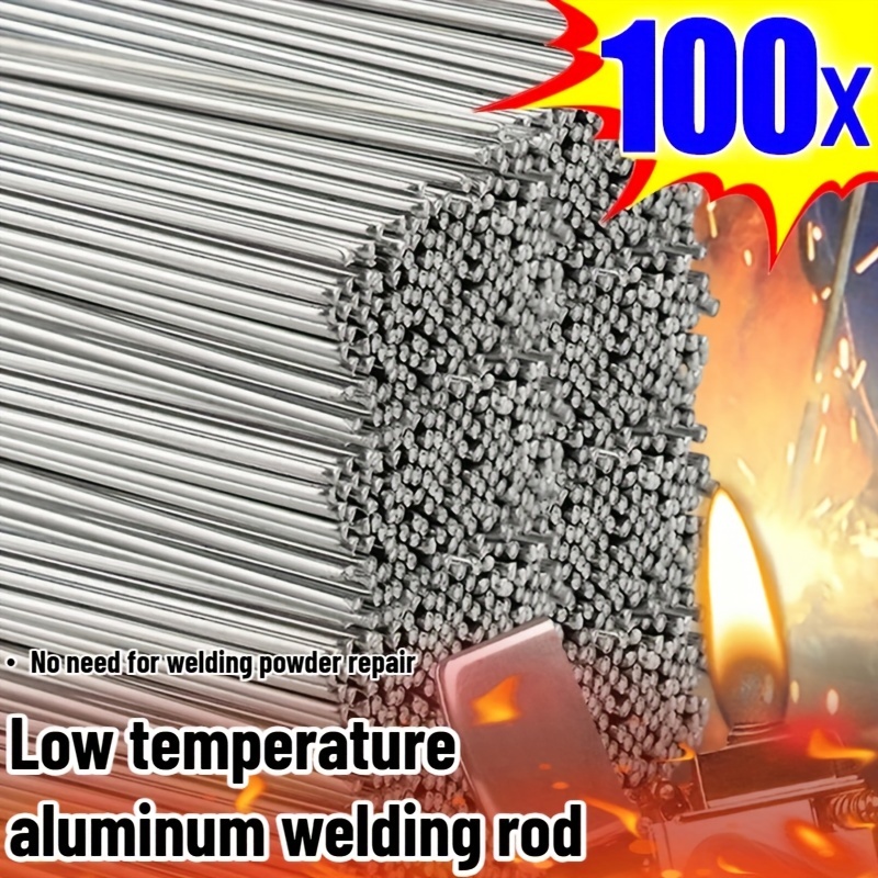 

100pcs Easy Melt Aluminum Welding Rods, 20-inch Low Temp Flux Cored Electrodes For Quick & Simple Aluminum Soldering