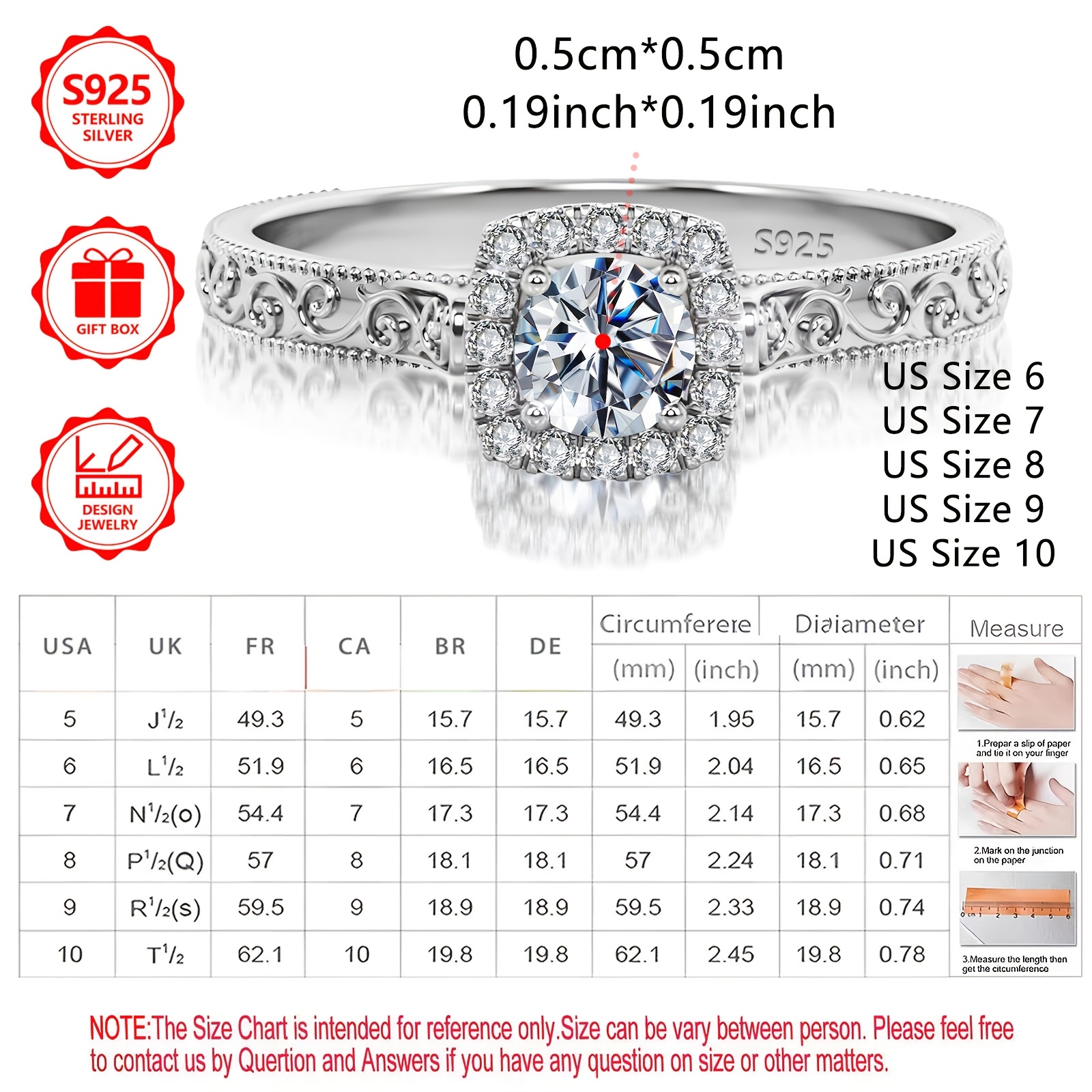 Inel din argint 925 Sterling, stil curte veche, cu model floral și zirconiu sintetic, cadou de Ziua Îndrăgostiților, Ziua Mamei, zi de naștere, cadou exclusiv de aniversare pentru cea mai bună prietenă, accesoriu versatil pentru navetă, întâlniri, sărbători, petreceri și purtare zilnică, inel cu