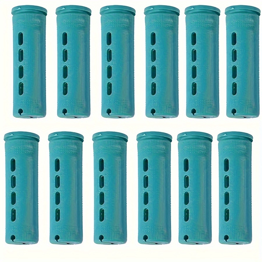 12pcs Hair Perm Rods Set Plastic Rods Hair Curling Rollers Hairdressing Styling Tools