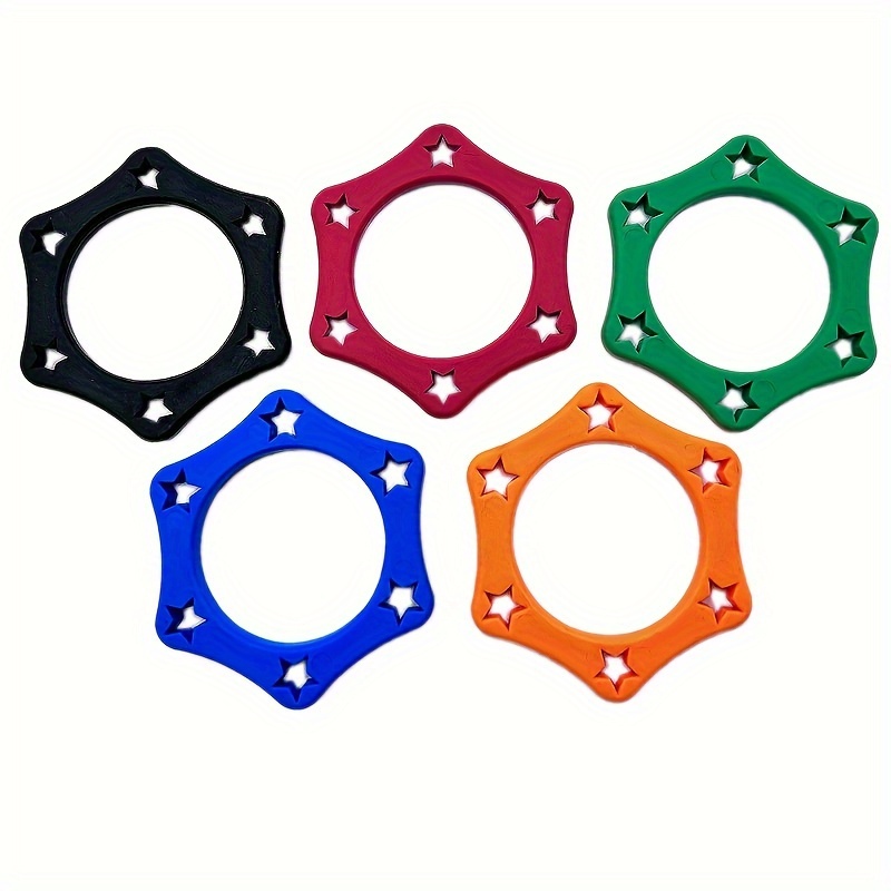TEMU 5pcs Microphone Protection Rings, Hexagonal Microphone Anti-slip Rings, Mic Anti-fall And Sleeves, Mic Protection Shockproof Rings For Ktv