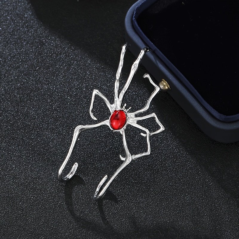 TEMU 1pc Sweet, Cool, Fashionable Skeleton Spider Creative Ear Studs - Ideal Additions For Halloween And Daily Dressing - Perfect Gift For