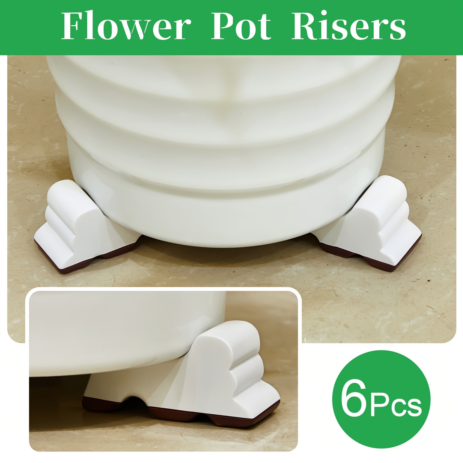 6 Pcs Pot Feet Plant Risers Frost Proof Pot Lifter Handmade Pot 3 Inch