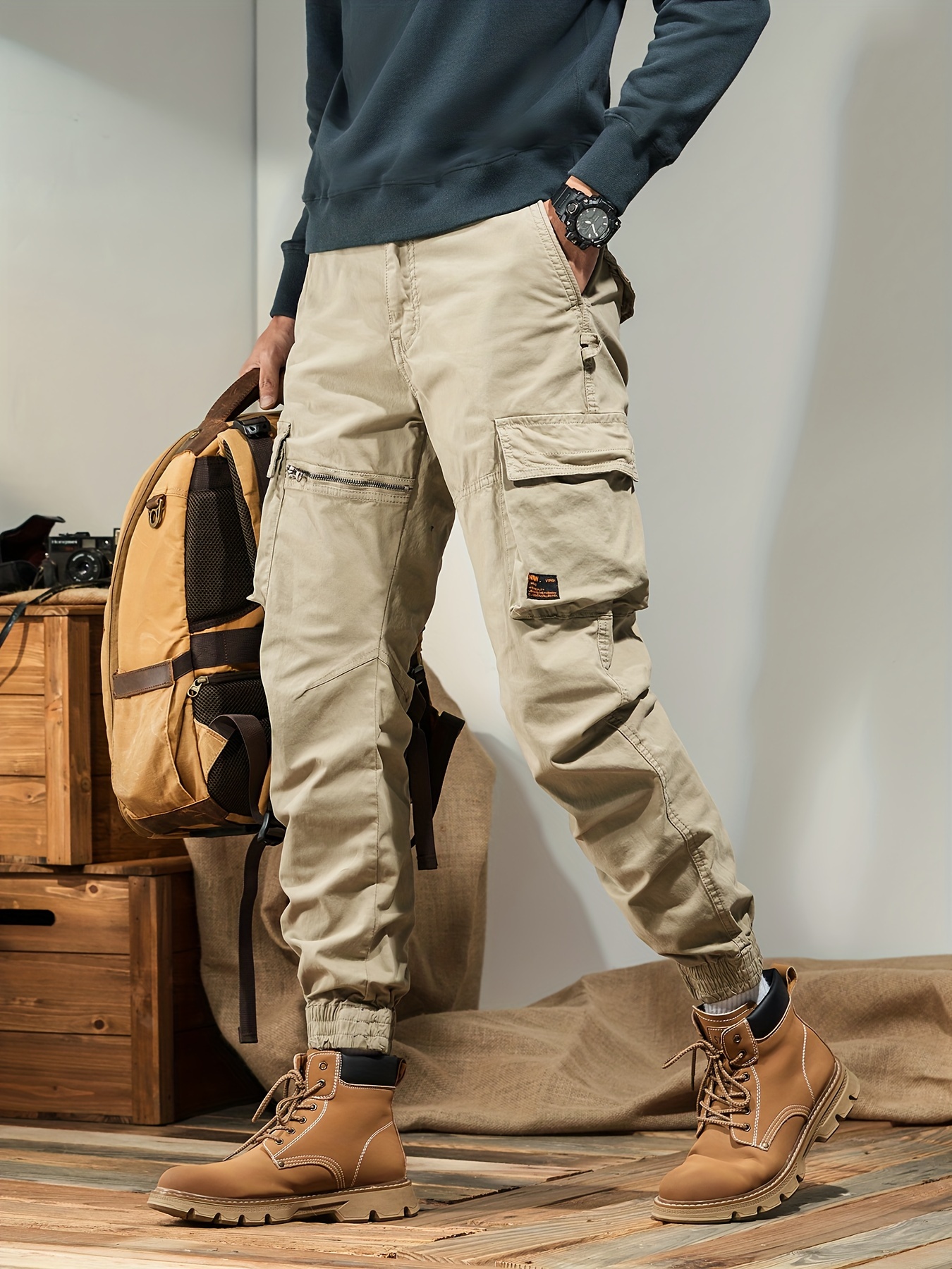 Style Beige Cargo Pants Men *'s Beige Cargo Pants Utility Work