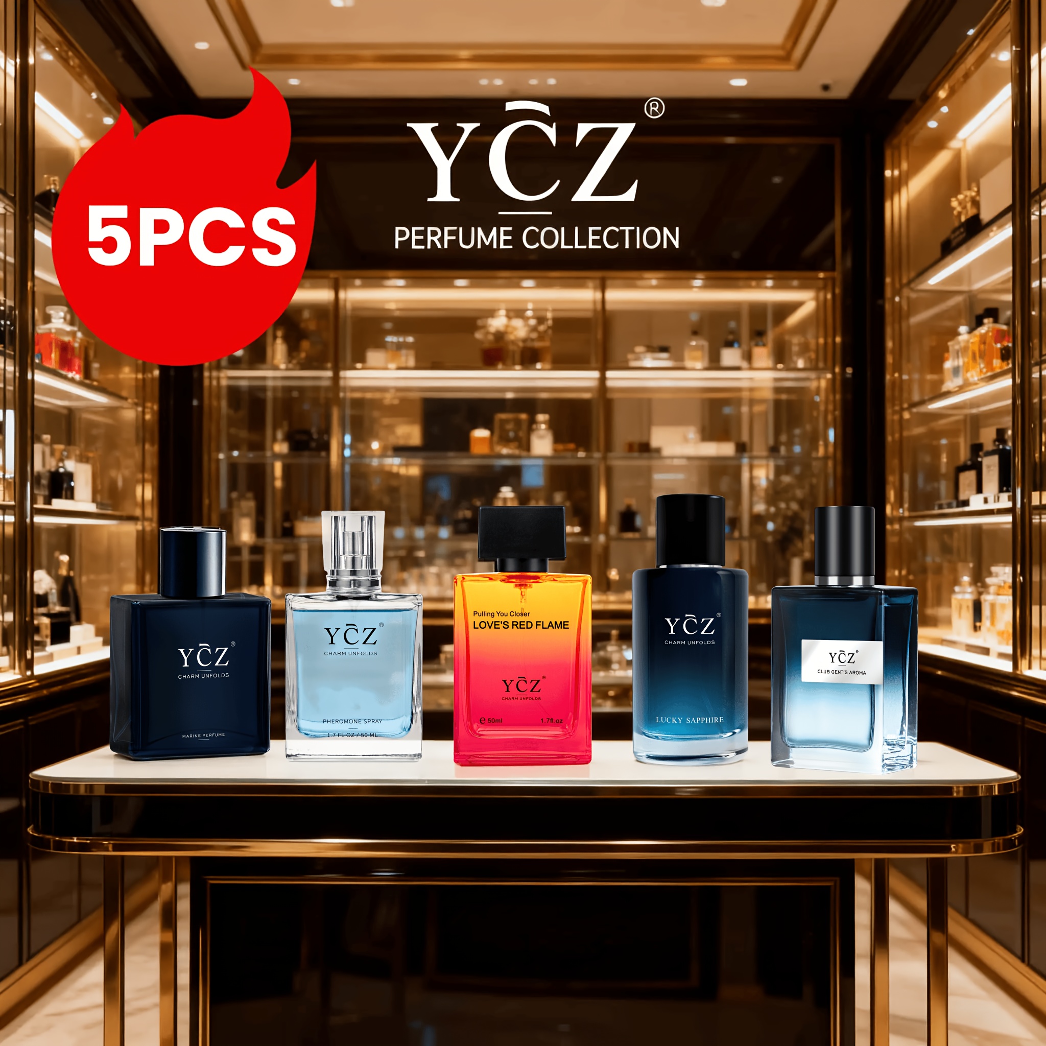 TEMU 5pcs Men's Eau De Toilette Set - , Refreshing And Oriental Fragrance. Enhances , Suitable For Dates And Everyday Use, Ideal Holiday Gift Option