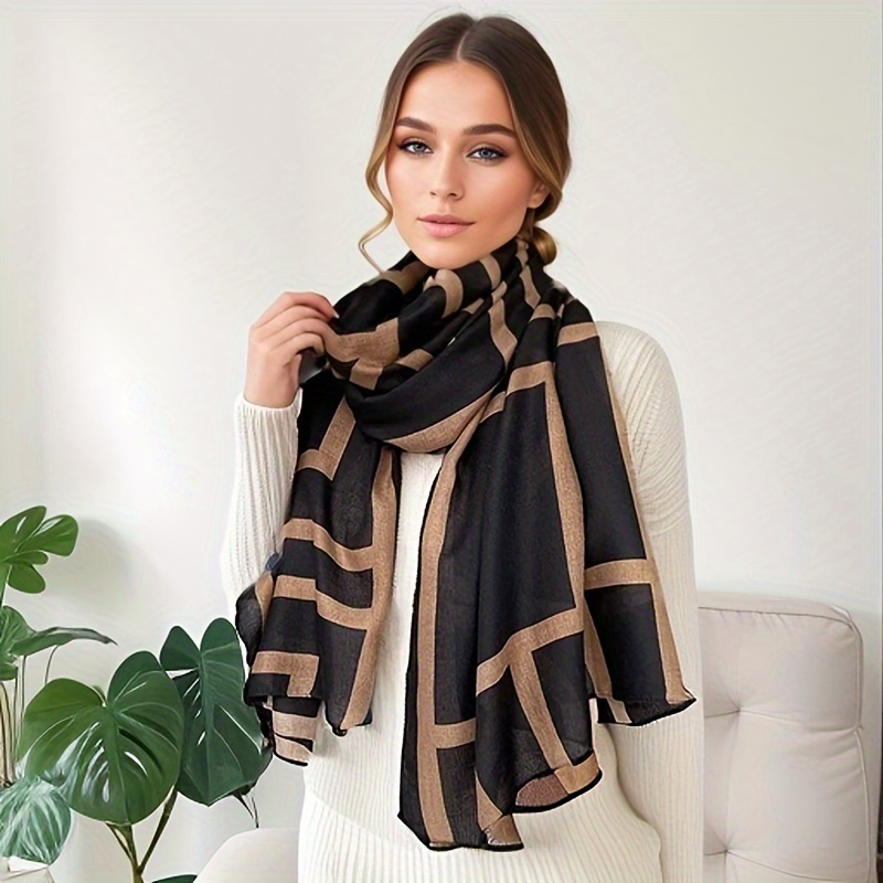 

And Autumn Season Silk Scarf, Thin Summer Sun Protection, Fashionable And Stylish, Super Large Shawl, Scarf, , Multi-functional, Travel Yarn Scarf, Long