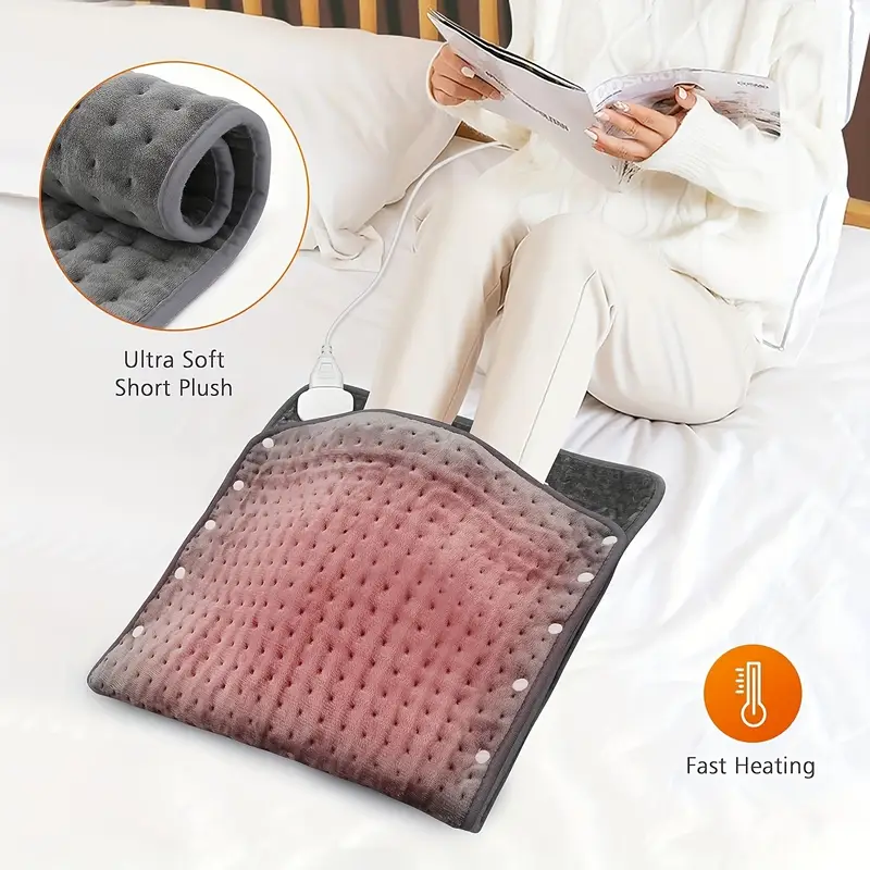 extra large 2 in 1 heating pad warmer 9 temperature settings 4h auto shut off washable fast heated electric heating pads for back feet shoulders polyester 110v 120v us plug Product details 3