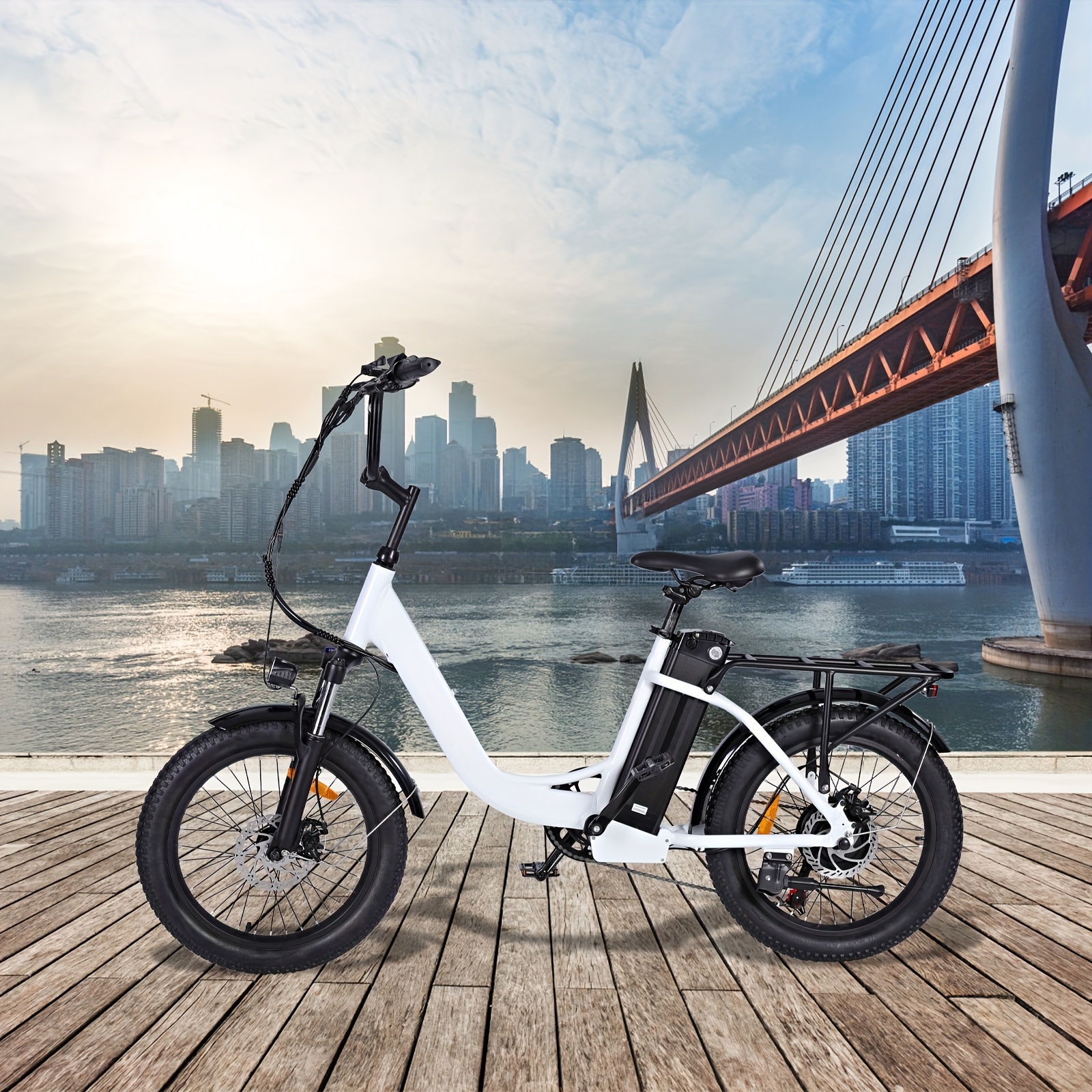 electric bike for adults   real 500w 20 3 0 fat tire electric bicycle 14 5ah 48v removable   range   for   high mph cargo ebike with front suspension   gear Product details 0