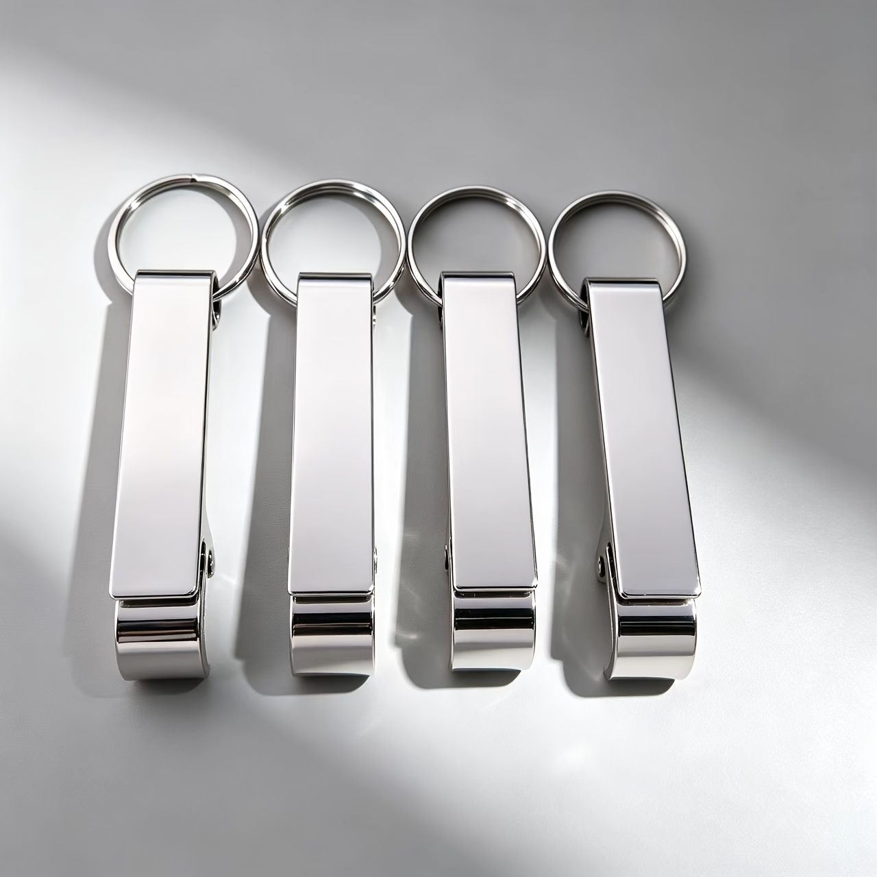 4pcs Multi-functional Portable Bottle Opener Keychain Outdoor Portable Wine Opener Is Incredibly Convenient A Bottle Opener Gift For On Father's Day