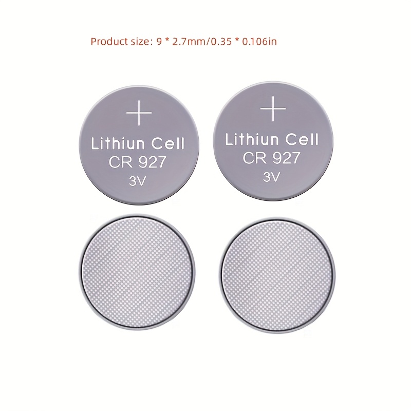 BlueDotTrading BlueDot Trading Long-Lasting & High Capacity 3V Cr927 Battery Lithium Button Cell Batteries For Car Remote Key Fob And More Packaging May