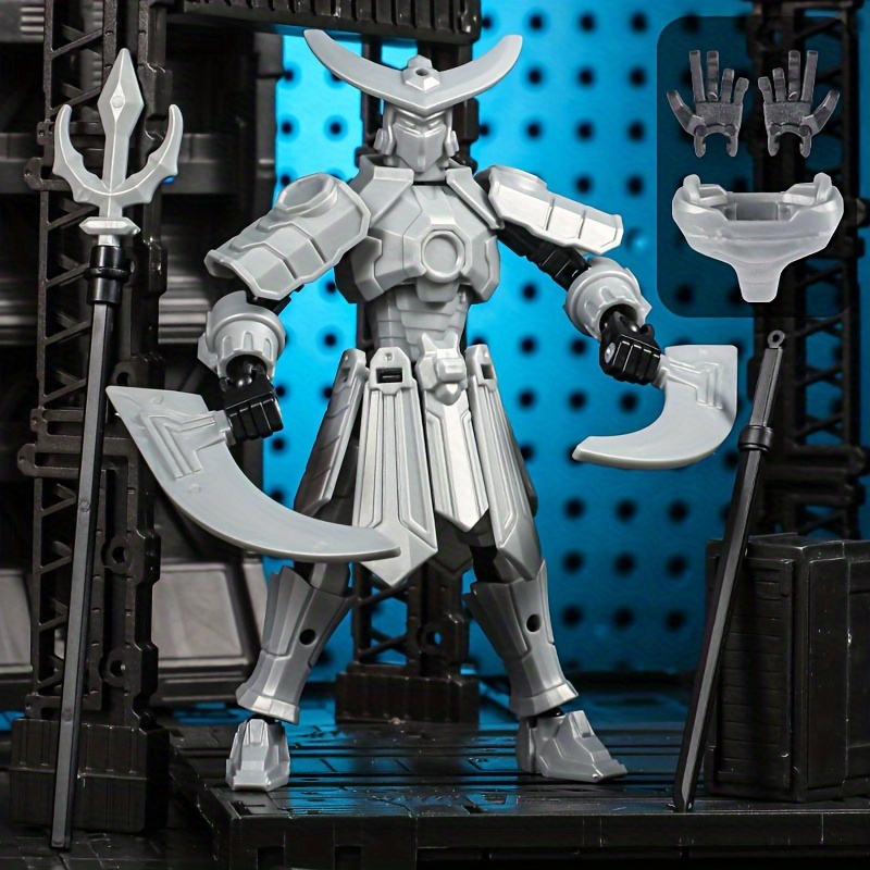 Movable Dolls 3D Printed Mecha Warriors Toy Figure