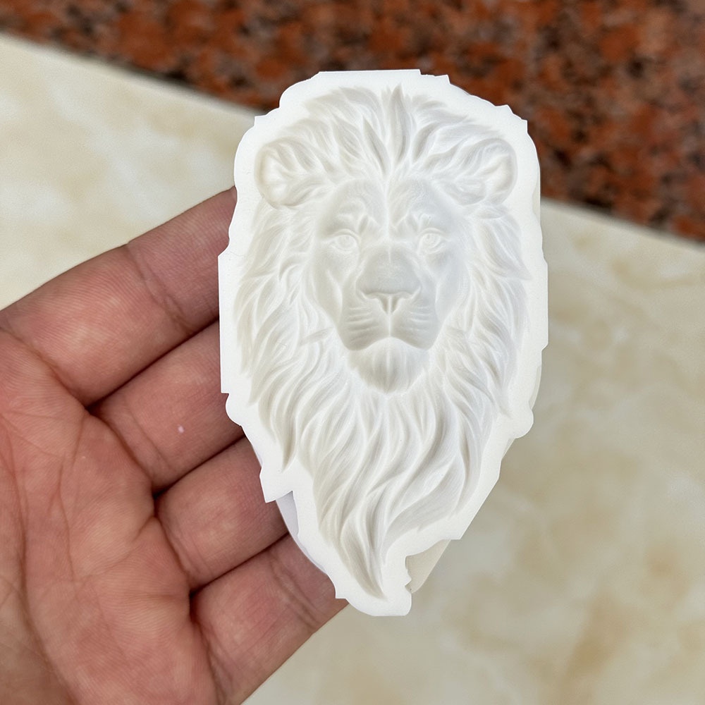 Silicone Lion' Head Mold Suitable For Diy Chocolate,, Soap & Wax, Dishwasher & Lion Face Mould, Baking Template For Cake Decorating, Soap Making, Wax Patterns ()