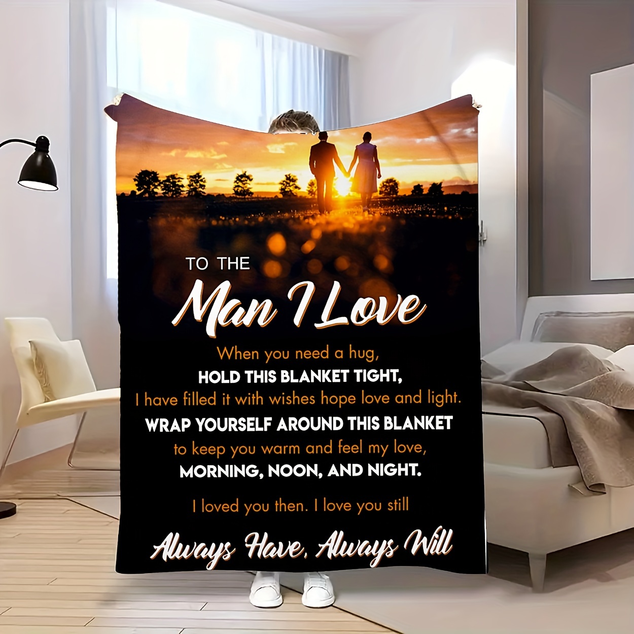 

1pc Husband Gifts Blanket I Love You Gifts For Him Valentines Gifts For Husband Boyfriend Gifts, Husband Blanket Boyfriend Birthday Gifts Husband Birthday Gifts From Wife