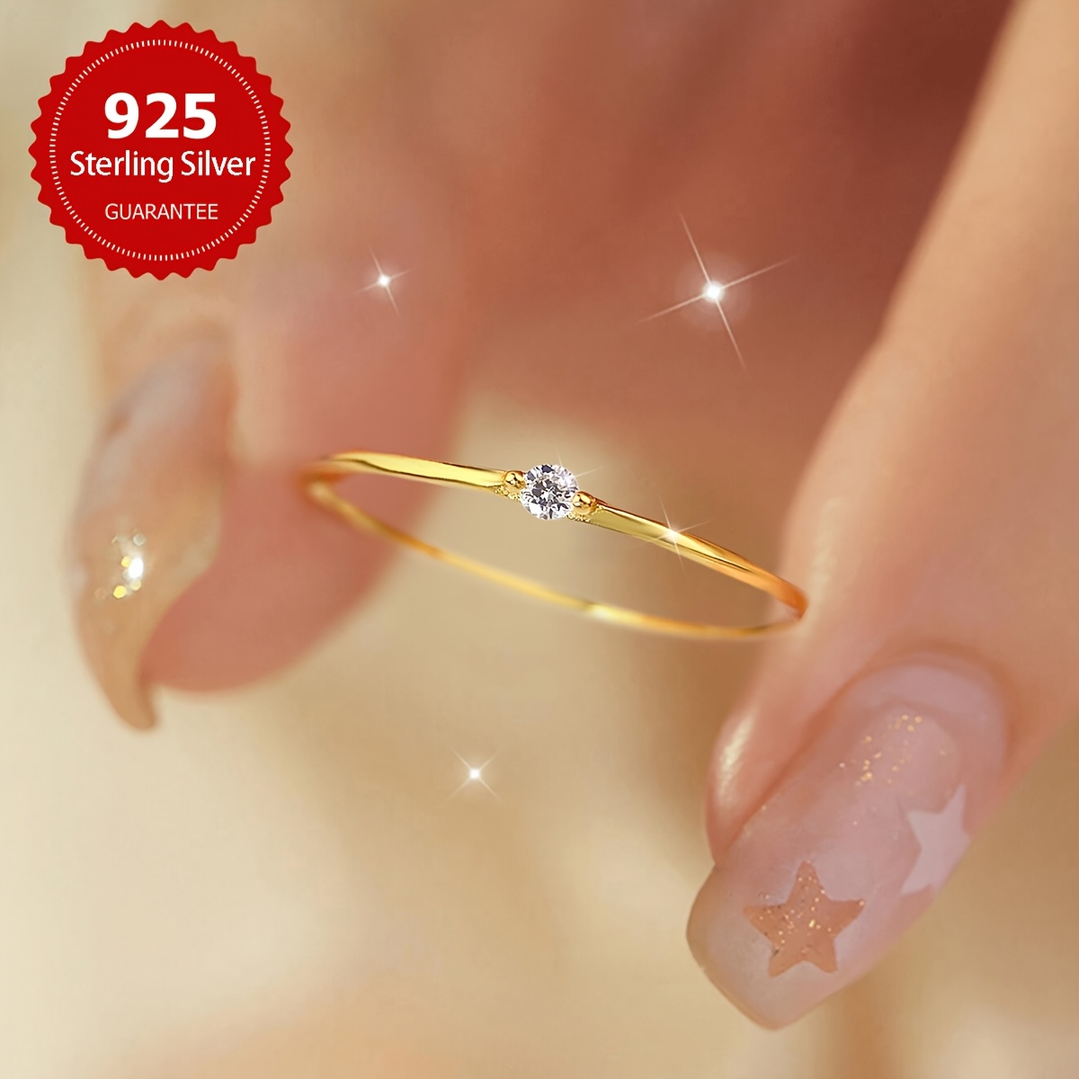 Minimalist Twisted Ring 925 Sterling Silver Promise Ring