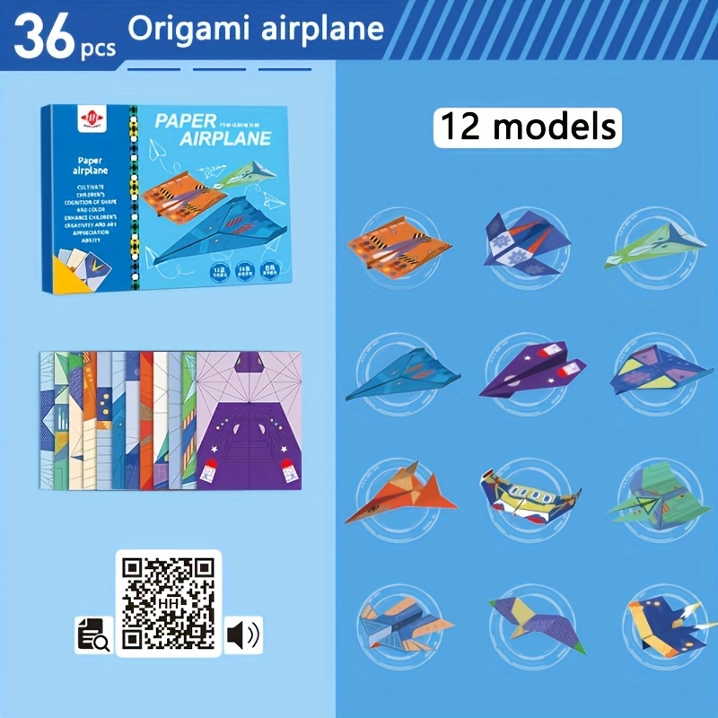 TEMU 36pcs Airplane Kit, 3d Stereoscopic Airplane Models, Diy Set, For Favors, Gifts, And Educational For And Adults