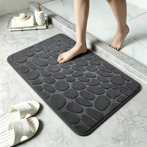 item picture a drying memory foam bath mat with a non slip coral design machine washable a polyester backing lightweight and comfortable suitable for bedrooms showers and indoor use easy to clean and