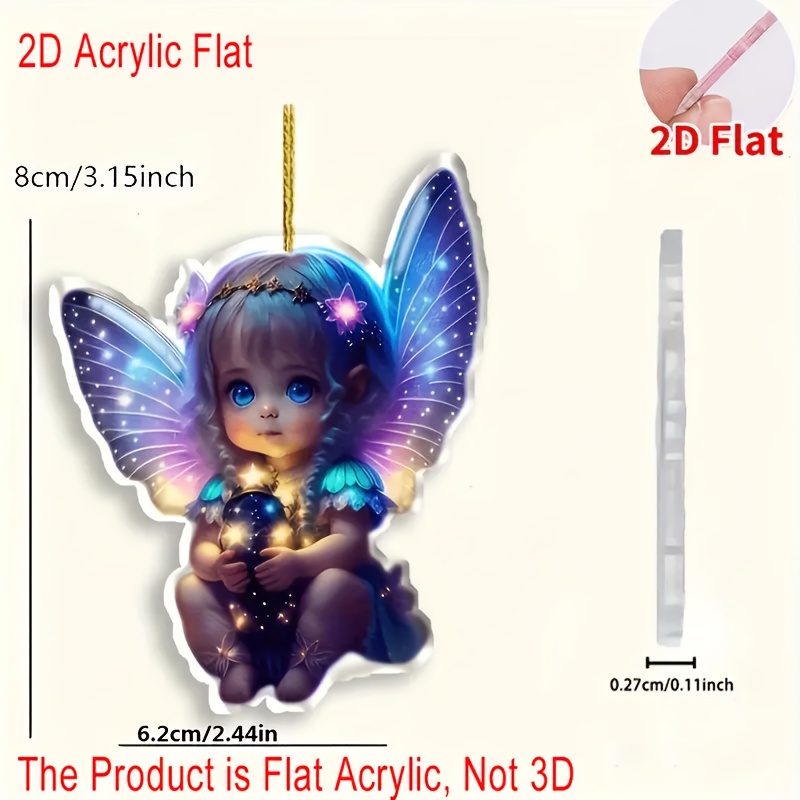 2d Flat, 2d Pendant - Perfectly Suitable For Rearview Mirrors, Backpacks, And Keychains | Ideal For Halloween, Christmas, Easter, And Other Holidays, 2d Flat