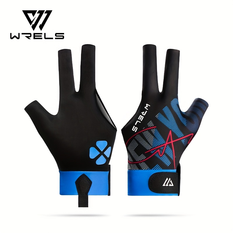 TEMU 1pc, Wrels Men's And Women's Snooker Gloves, Left Hand Three-finger Billiards Gloves, Non-slip, Breathable And Lightweight, Billiards Snooker