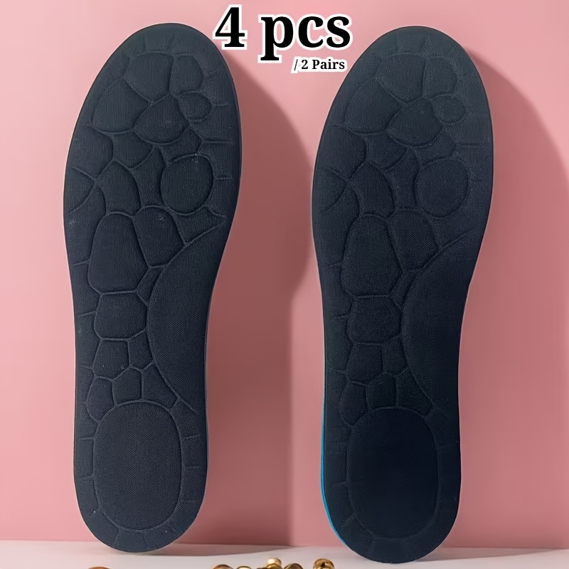 TEMU 4 Piezas 2 de Plantillas con de Guijarros | Amortiguación Antichoque para Zapatillas, Botas y Calzado Diario