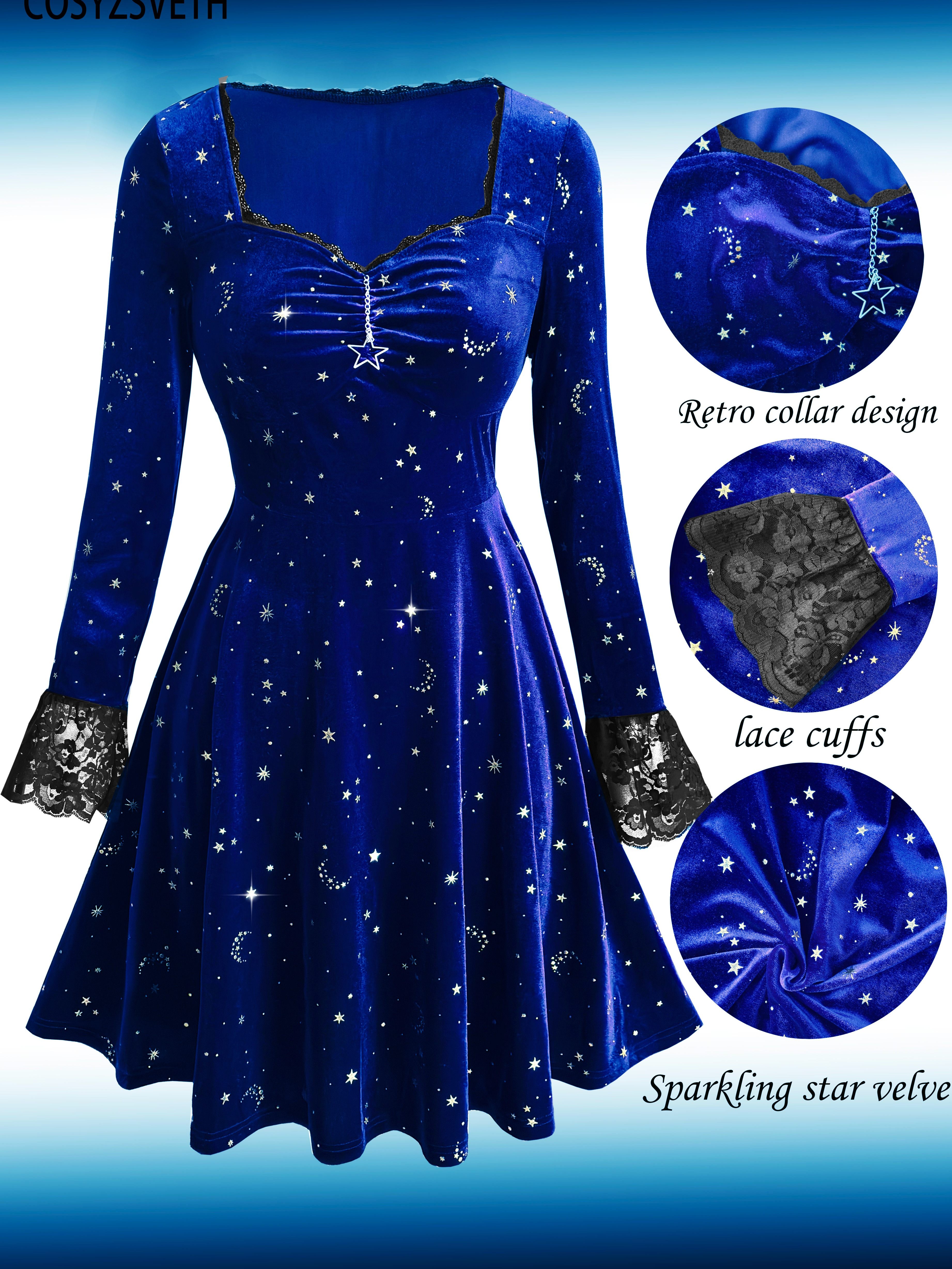 strapless open back dress Original Retro Top in Blue – Pop Galaxy Clothing main image 0
