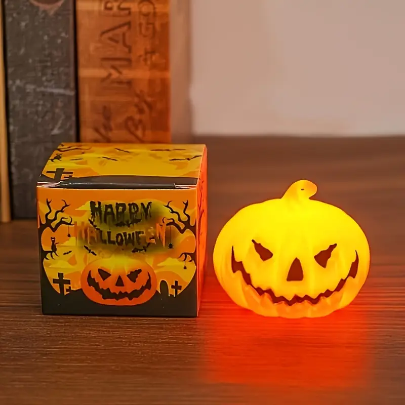 luces de calabaza halloween que en - mini de halloween con tes, perfectas para decoraciones de y festivo, alimentadas por batería, material plástico, decoraciones de halloween, decoración de halloween para exteriores 1