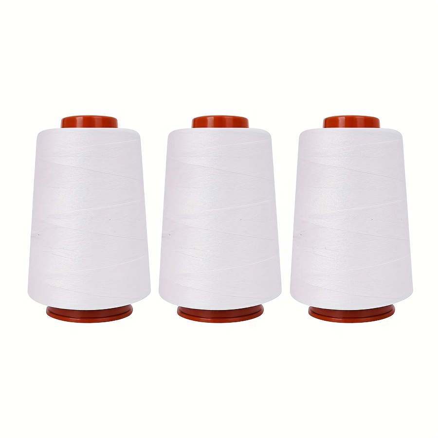 Image of 800 Yards Polyester Sewing Thread 3-pack 3 Spools Polyester Sewing Thread Kit For Sewing Machine And Hand Stitching Use-800 Yards Per Spool
