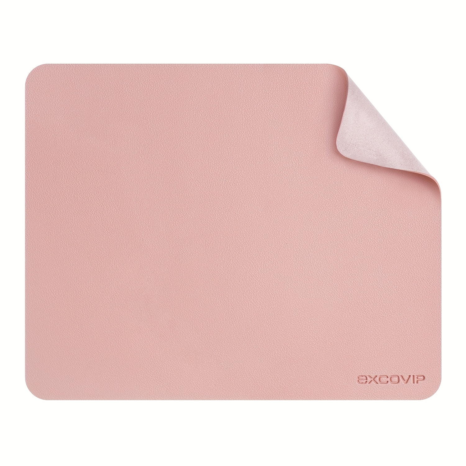 TEMU formaat muismat van PU-imitatieleer, eenvoudig en comfortabel, voor studie- en kantoorgebruik, Ins-stijl, 1 stuk, afmeting: 22x18cm/8.66x7inch