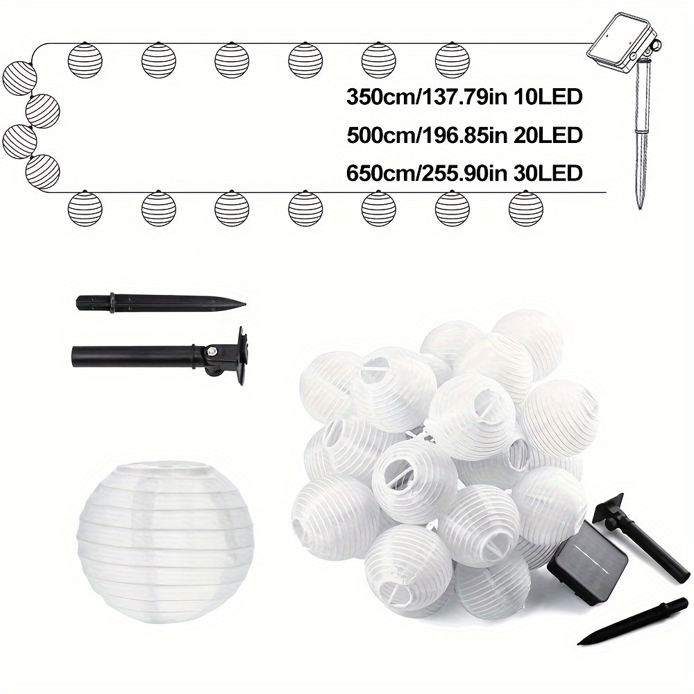 LED Solar String Lights - Chinese Lantern