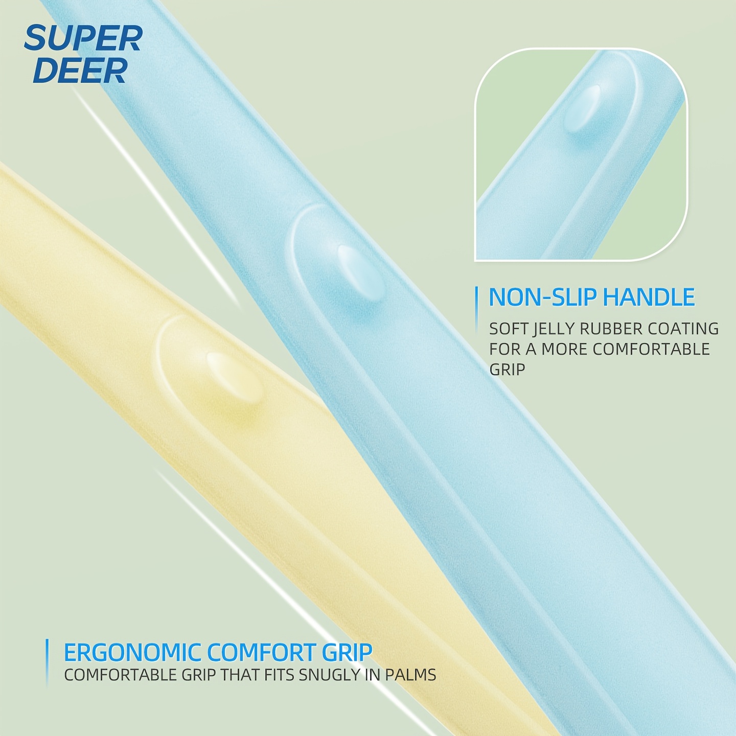 SUPERDEER Soft Bristle Wide Head Toothbrush - 3pcs Set