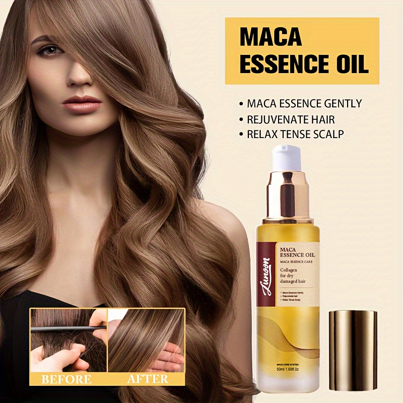 Óleo de Argan Marroquino para Cura Capilar Óleo de Argan Prensado a Frio e Leve Soro Capilar para Cabelos Secos e Danificados 50ml (2 Frascos) detalhes 1