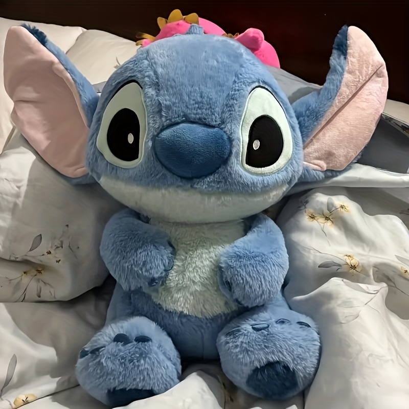 Disney Stitch Plush Toy - Soft Blue Body with Light Blue Big Ears Pillow - Perfect for Bedroom, Car, and Sofa Decor - Ideal Gift for Christmas, Valentine'S Day, and Birthdays
