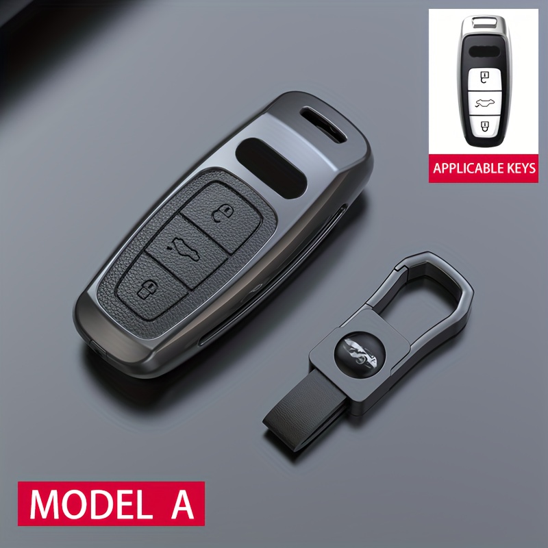 Image of Alloy Metal Keycase For A3 A6 A7 A8 S3 S6 Rs6 S7 Rs7 Q7 Sq7 Q8 Sq8 Durable Car Key Accessories