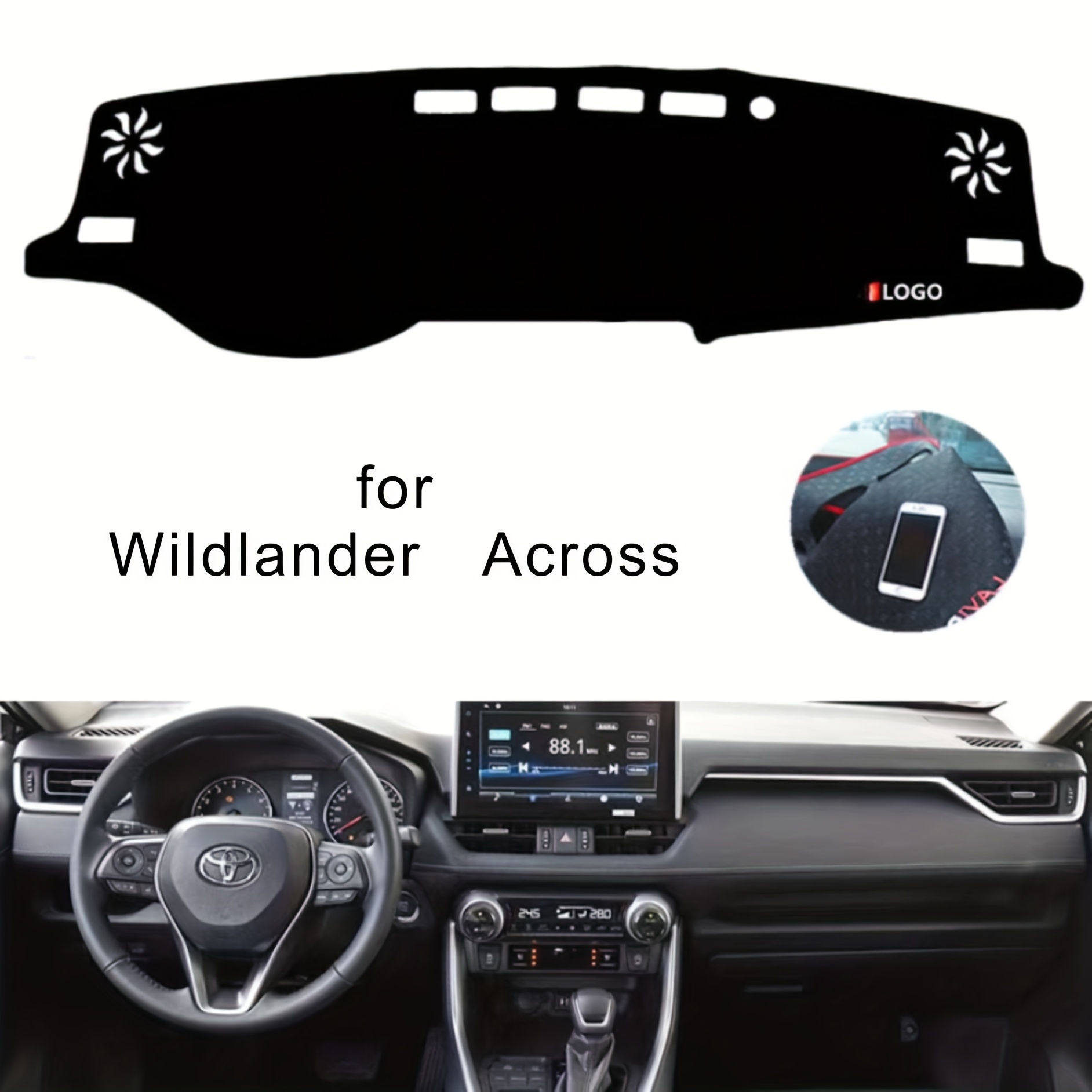 Tappetino Cruscotto Antiriflesso Per Toyota Corolla 2019-2025 (Modello E210, Guida A Sinistra)