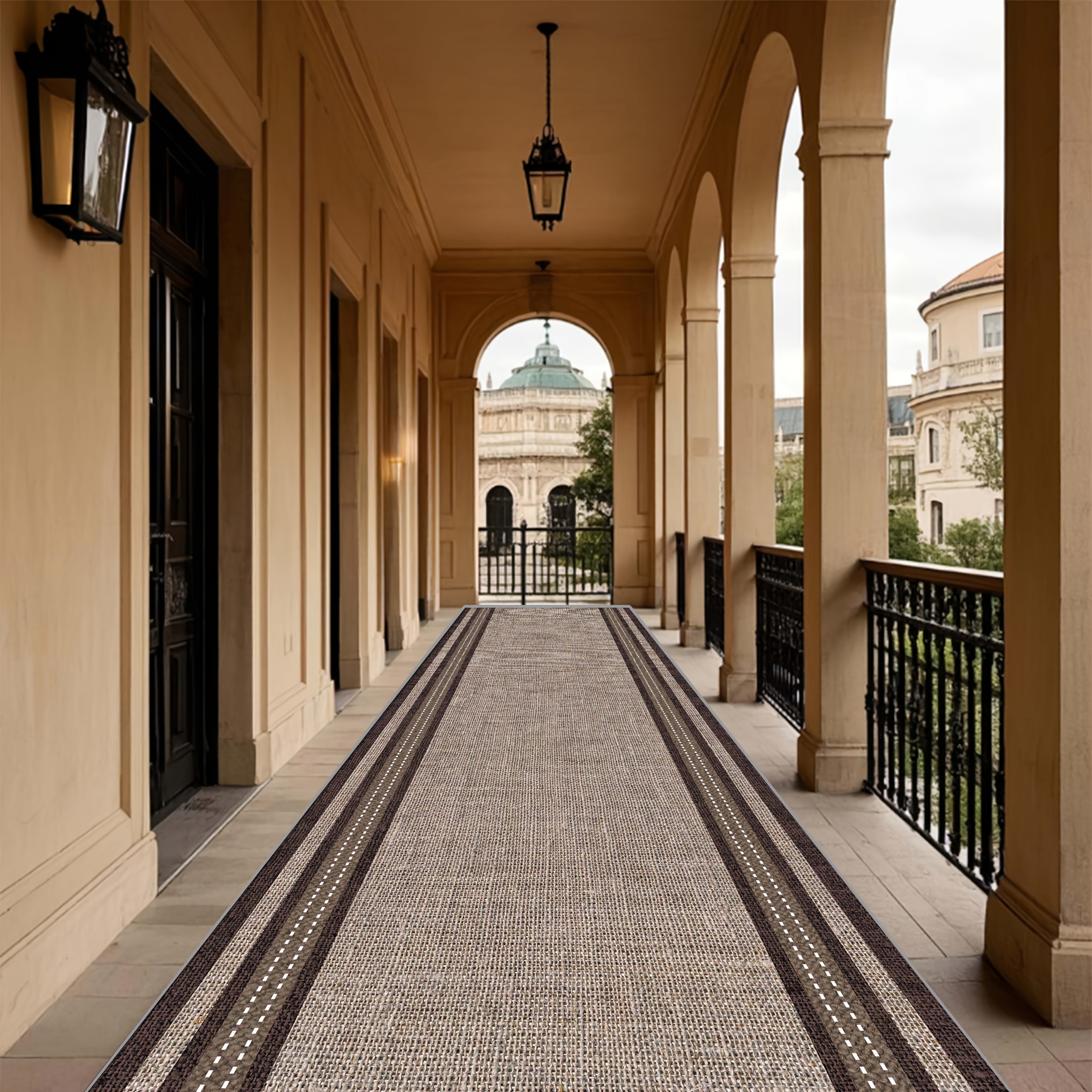 TEMU Shipping: Golden Diamond Velvet, 1pc. Now Featuring A Simple Patterned Hallway Runner Rug, An Exquisitely Printed Long Living Room Decorative