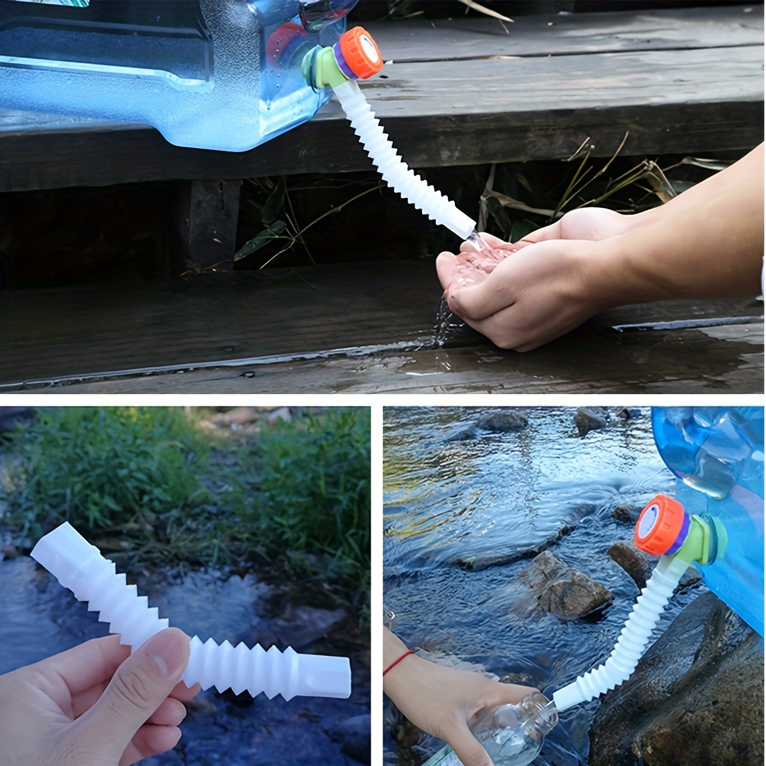 1pc Portable Water Jug with Faucet - Ideal for Camping, Road Trips, Hiking - Pure Mineral Water Storage Container, 0.79-7.39 Gallon, Blue, PE Material, Perfect for Labor Day/Independence Day Outdoor Leisure