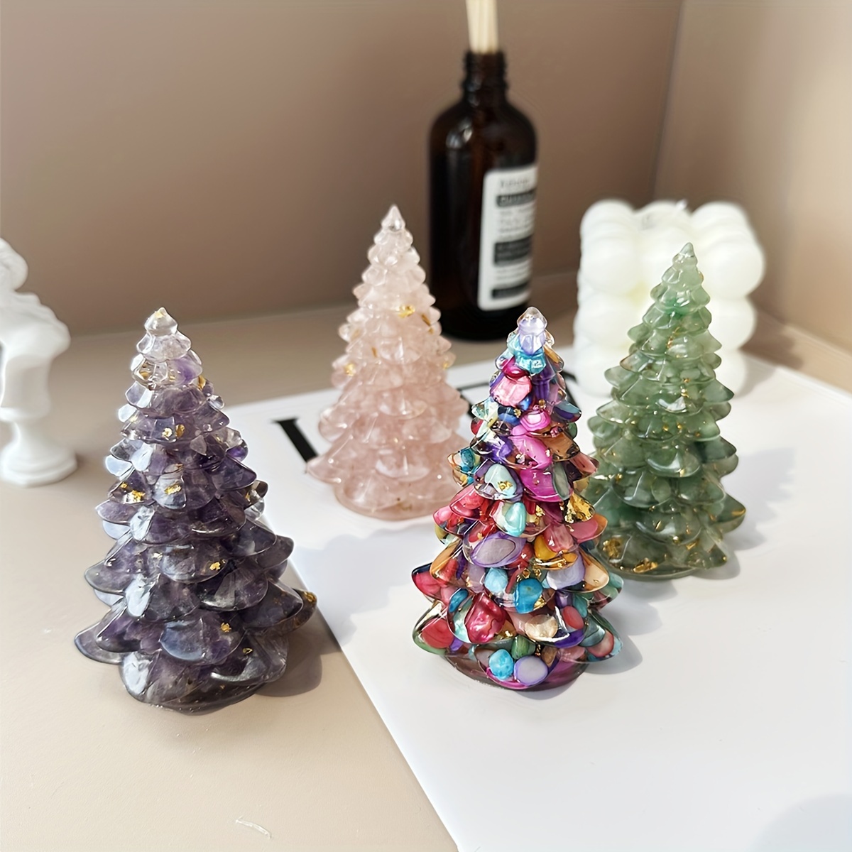rose quartz amethyst   tree   decor desktop ornament perfect gift   enthusiasts Product details 4