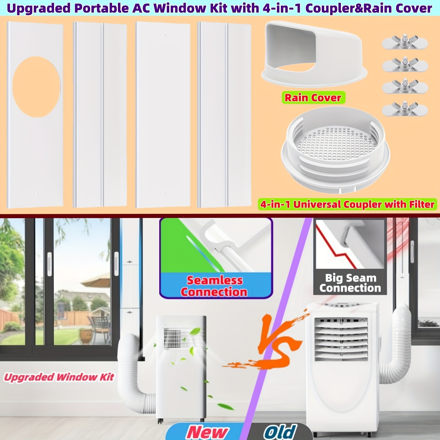 portable ac rain vent