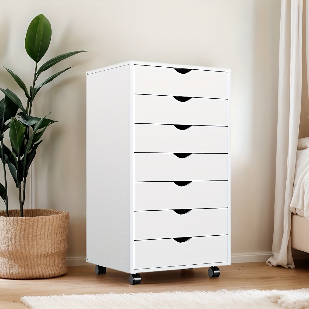 with wheels removable storage cabinet organizing drawers, suitable for, office, bedroom, living room, large capacity, 2 drawer cloth cabinet, occupies