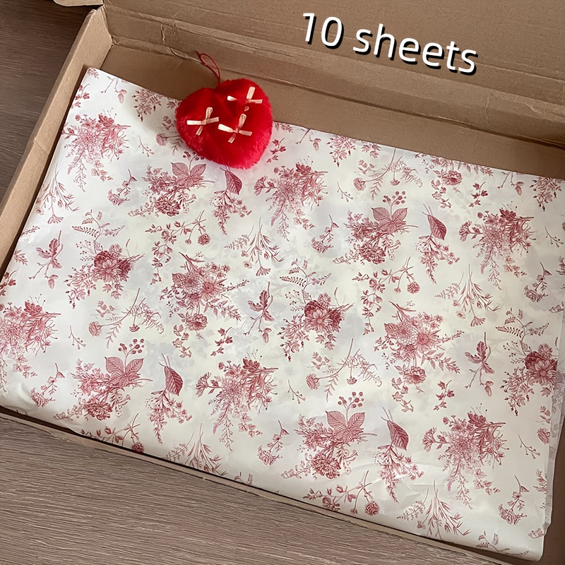 Image of Nanguo, Dahlia Pattern Packaging Tissue Paper -20 '' X 14 '' Gift Packaging Thin Paper, Suitable For Wedding, Festival Gifts, Birthday Gift Packaging, Bouquet Packaging, Gift Bag Filling, Party Gifts