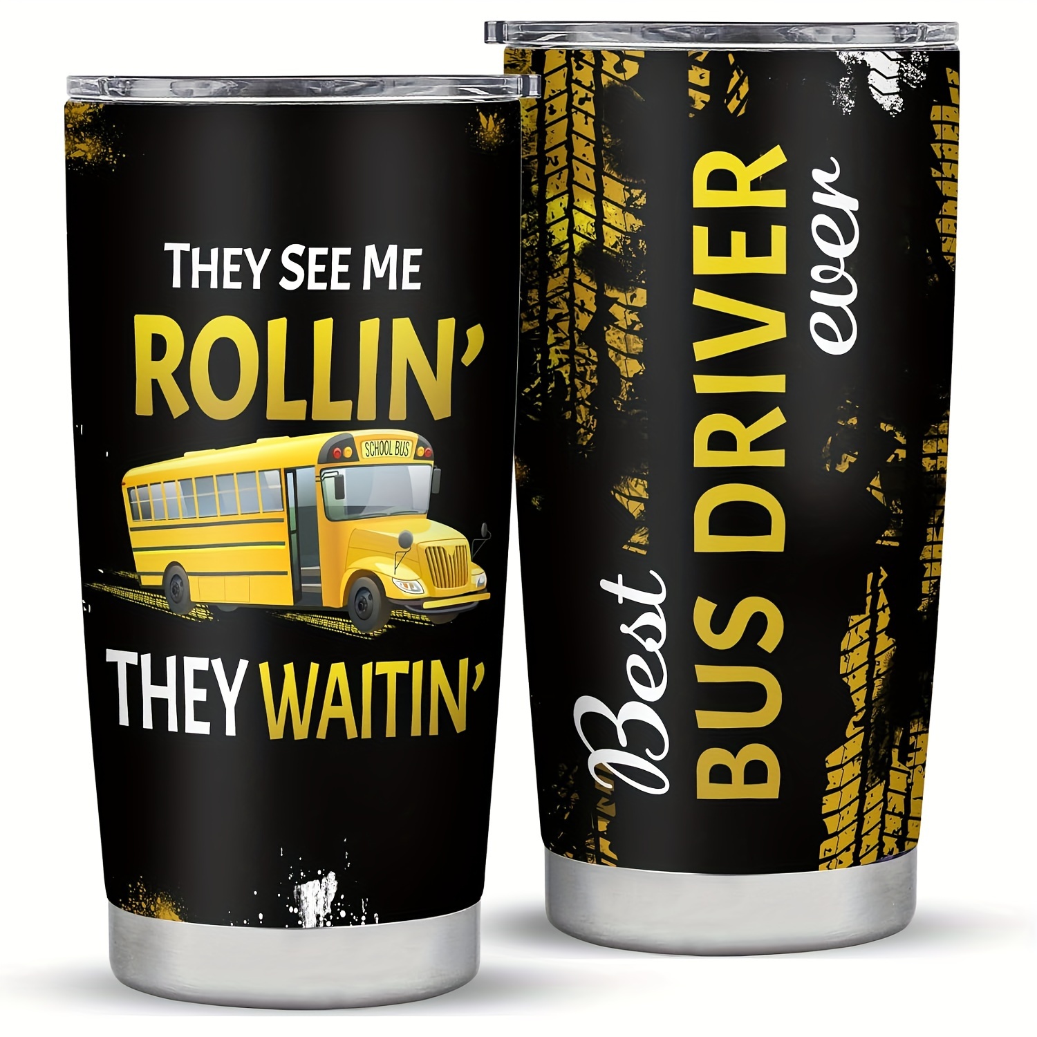 

1pc School Bus Driver Gifts For Men, School Bus Driver Gifts, Bus Driver Tumbler, Bus Driver Appreciation Gifts, 20oz Stainless Steel Tumbler Gifts For School Bus Drivers, Bus Driver Christmas Gifts