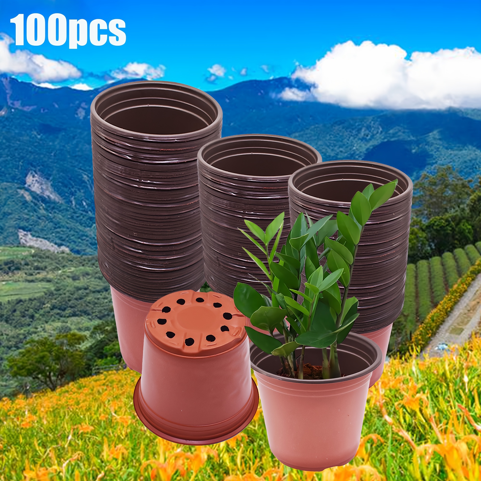 50pcs paper seedling pots, 2.36"x2.36"x1.57" disposable square nursery  cups, contemporary style with drainage holes, garden planters | Check Out  Today's Deals Now | Temu