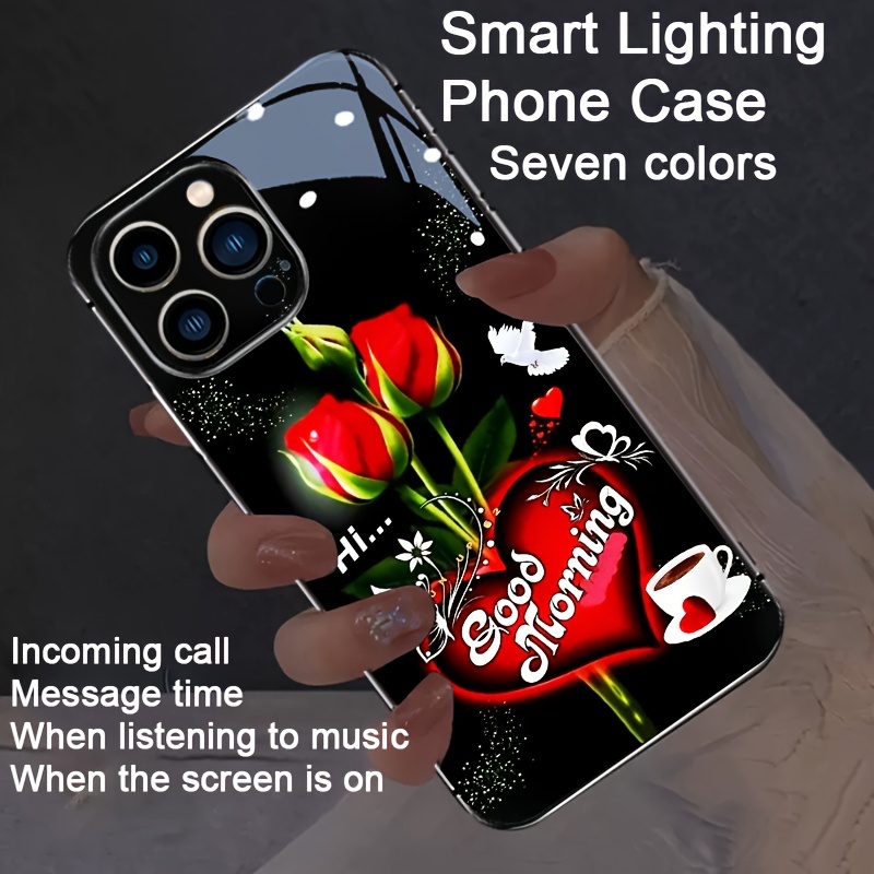 

-controlled Light- Mobile Phone Case Is Suitable For S24/s22/s23/ip15/ip14/ip13/ipintelligent Light- Sound-controlled Mobile Phone Case - Technology, Elegant Design, Night Visibility