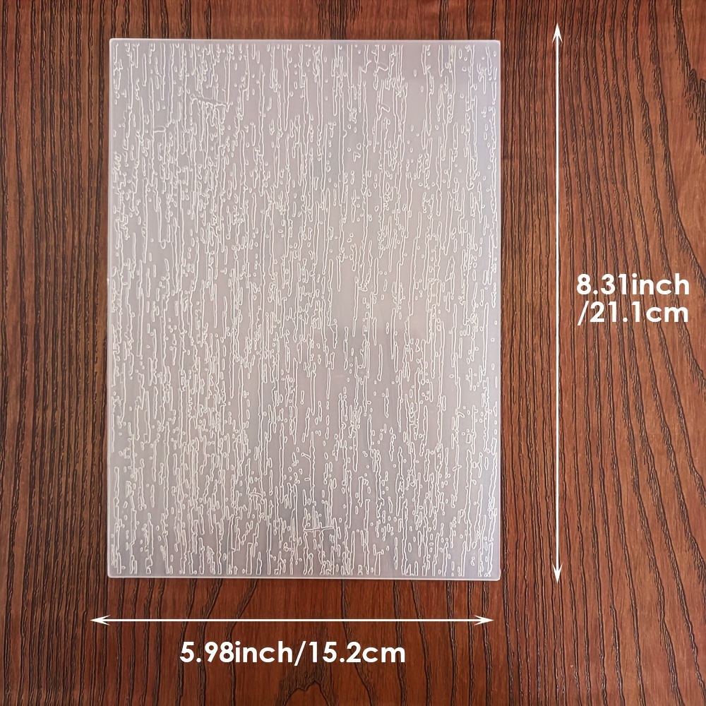 1pc Textured Line Pattern Embossing Folder - Durable Plastic, 2d/3d Design For Diy Scrapbooking & Card Making, Versatile Template For Crafting And Paper Crafts, Scrapbooking Supplies