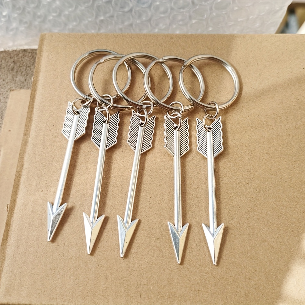 Image of Crossbow Keychain - Arrow Keyring - Boho Keychain - Archer Gift - Crossbow Bow Jewelry - Archery