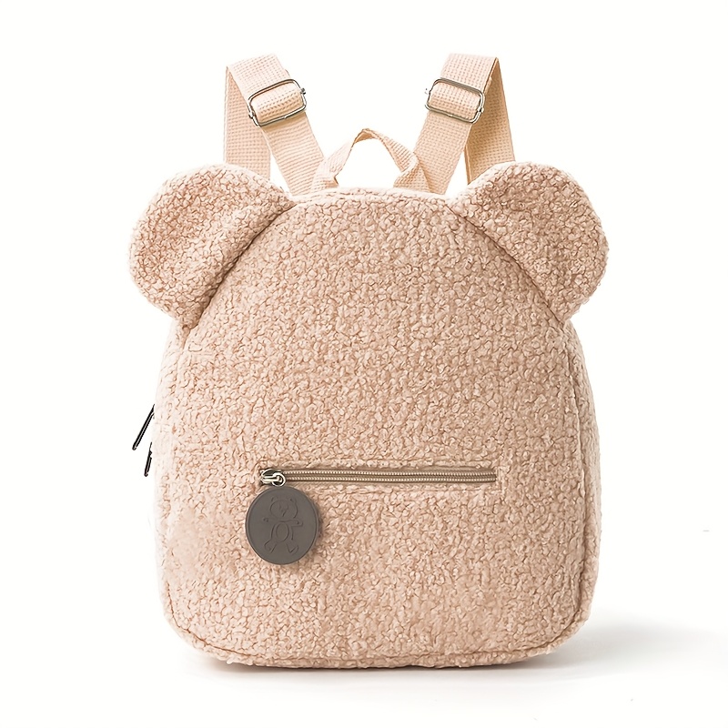 E-shop 1 Stück personalisierbarer, bestickter Plüsch-Rucksack mit Cartoon-Tiermotiv für Damen, der mit Ihrem Namen personalisiert werden kann. Ein