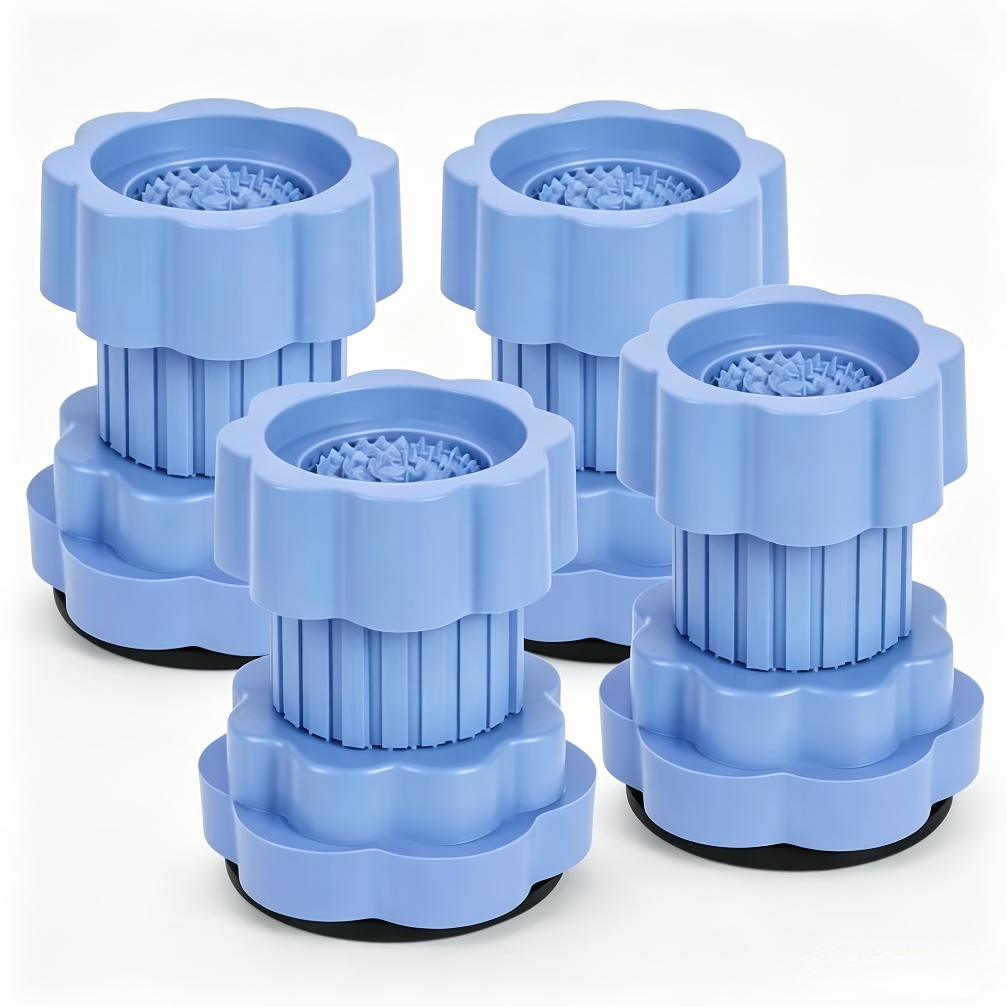 4/8/16pcs Anti-vibration Washing Machine Pads, Adjustable Non-slip Shock Absorbing Feet For Washer, Dryer, Refrigerator, Dishwasher & Cabinets