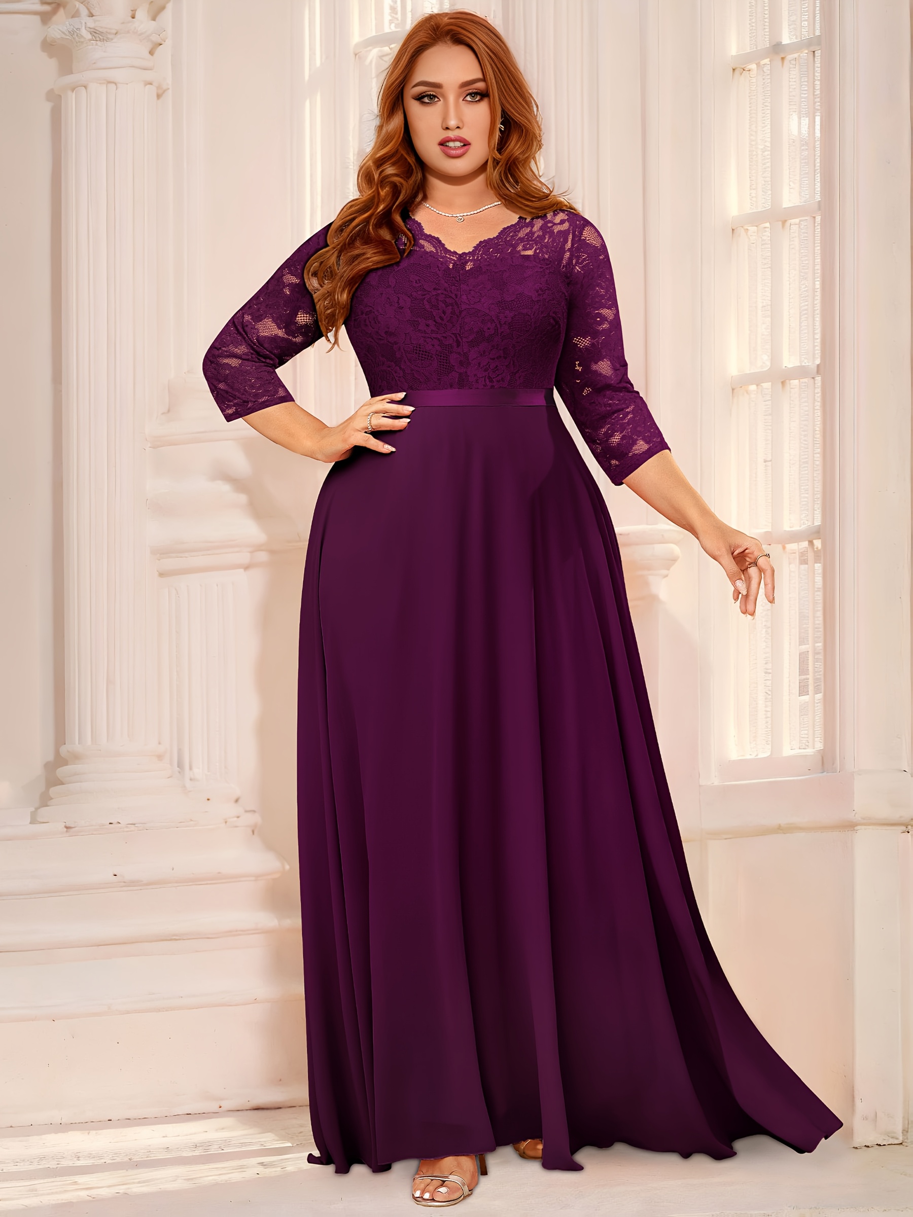 plus size plus size p6114 womens formal plus size bridesmaid - Temu